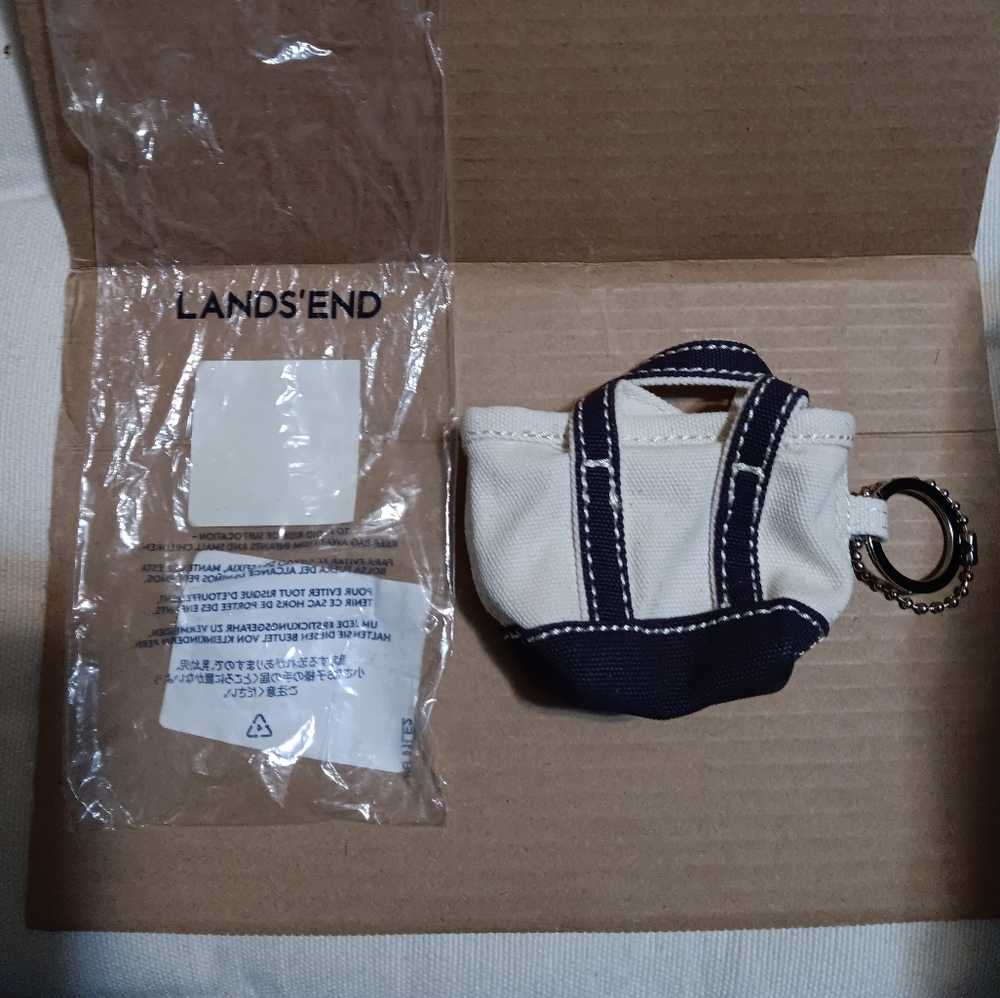 Land's End Canvas Keychain tote